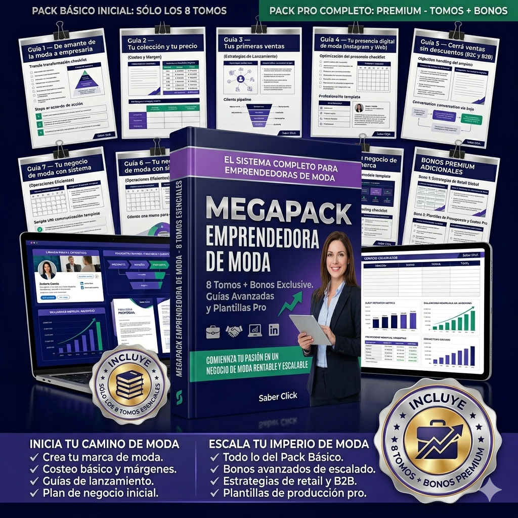 Megapack "EMPRENDEDORA DE MODA" - Inicial